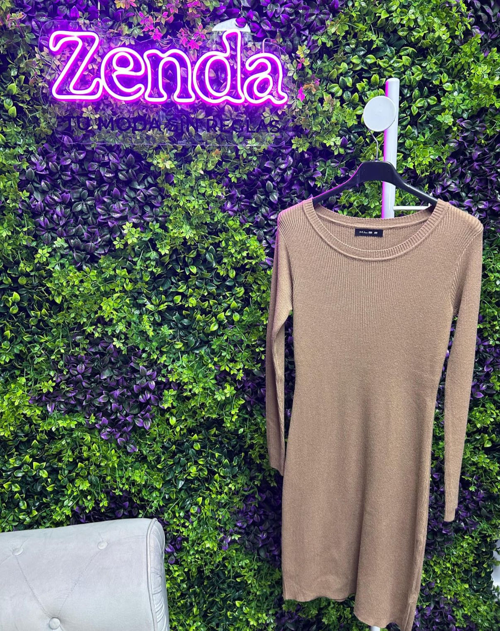 Vestido canalé