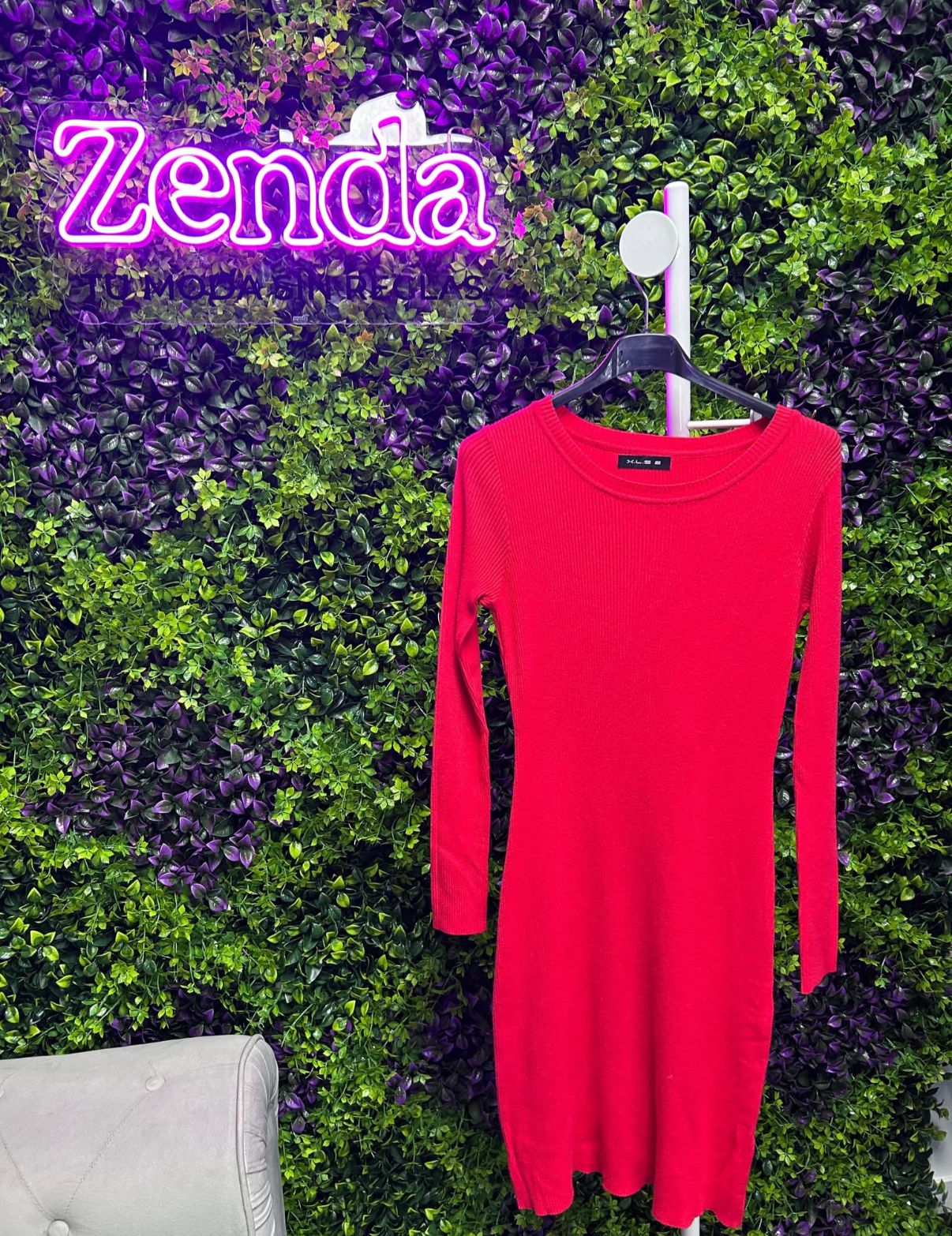Vestido canalé