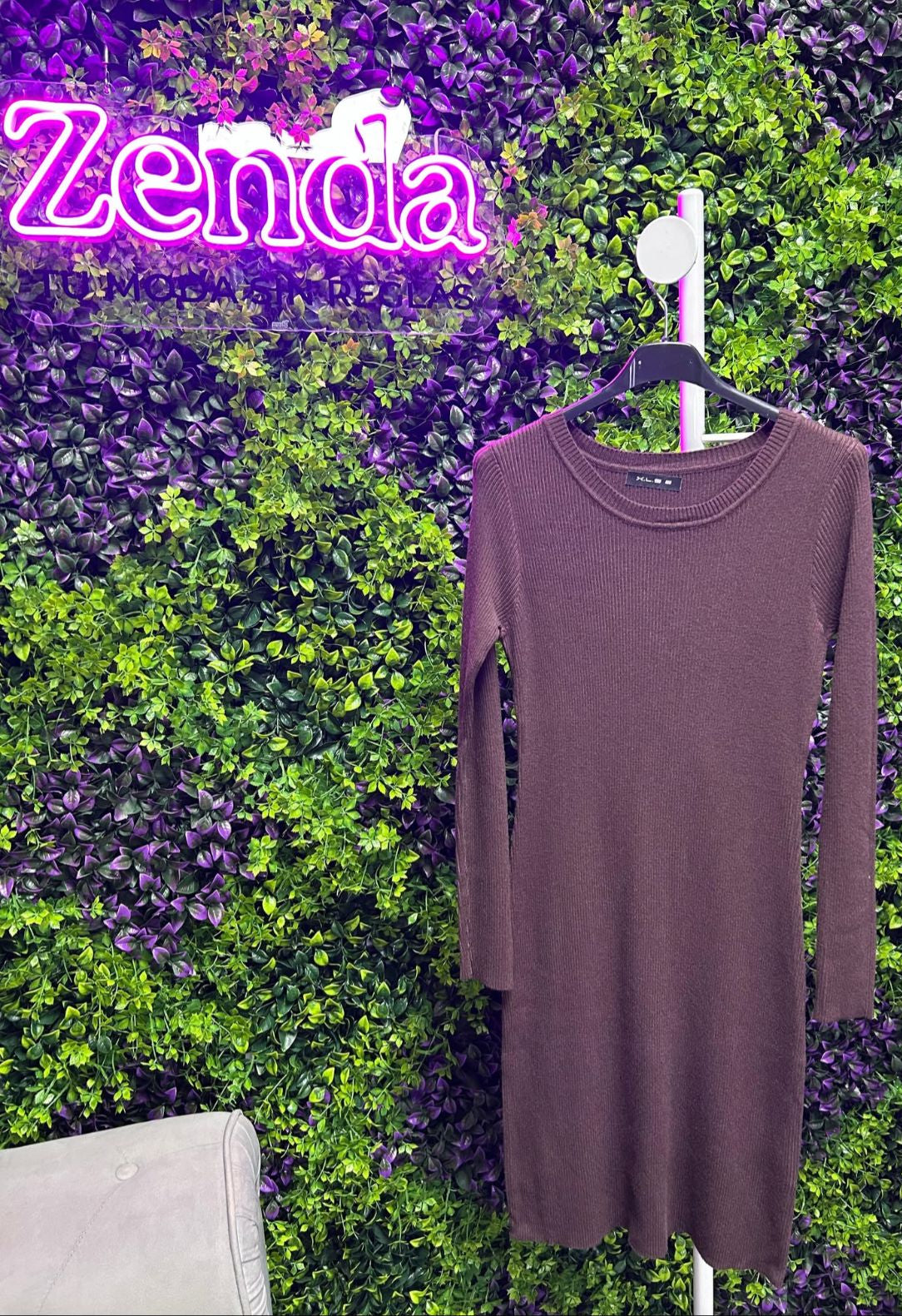 Vestido canalé