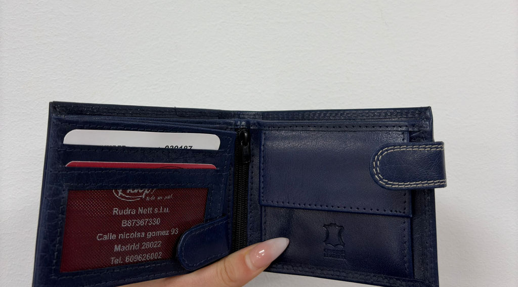 Cartera piel