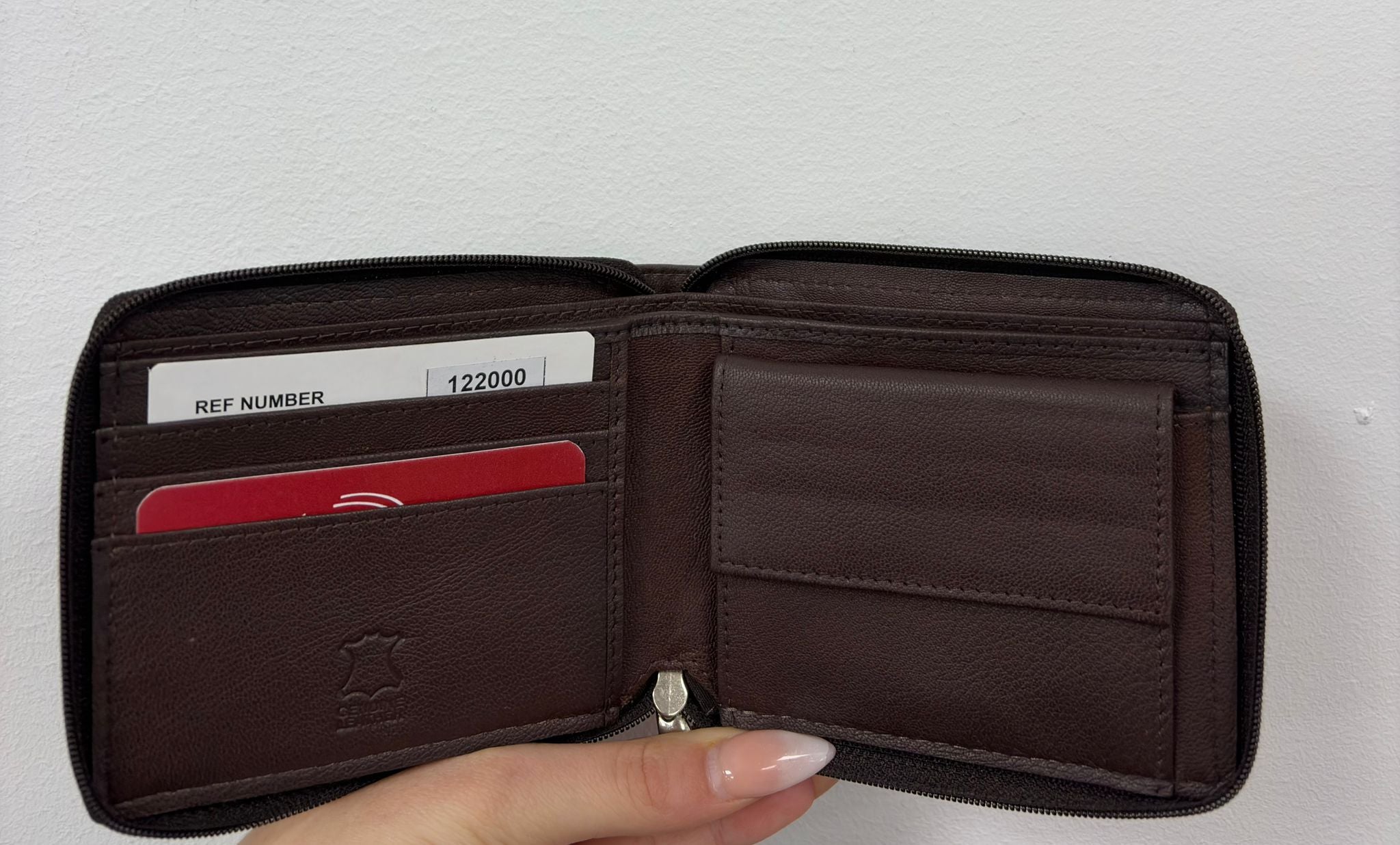 Cartera piel