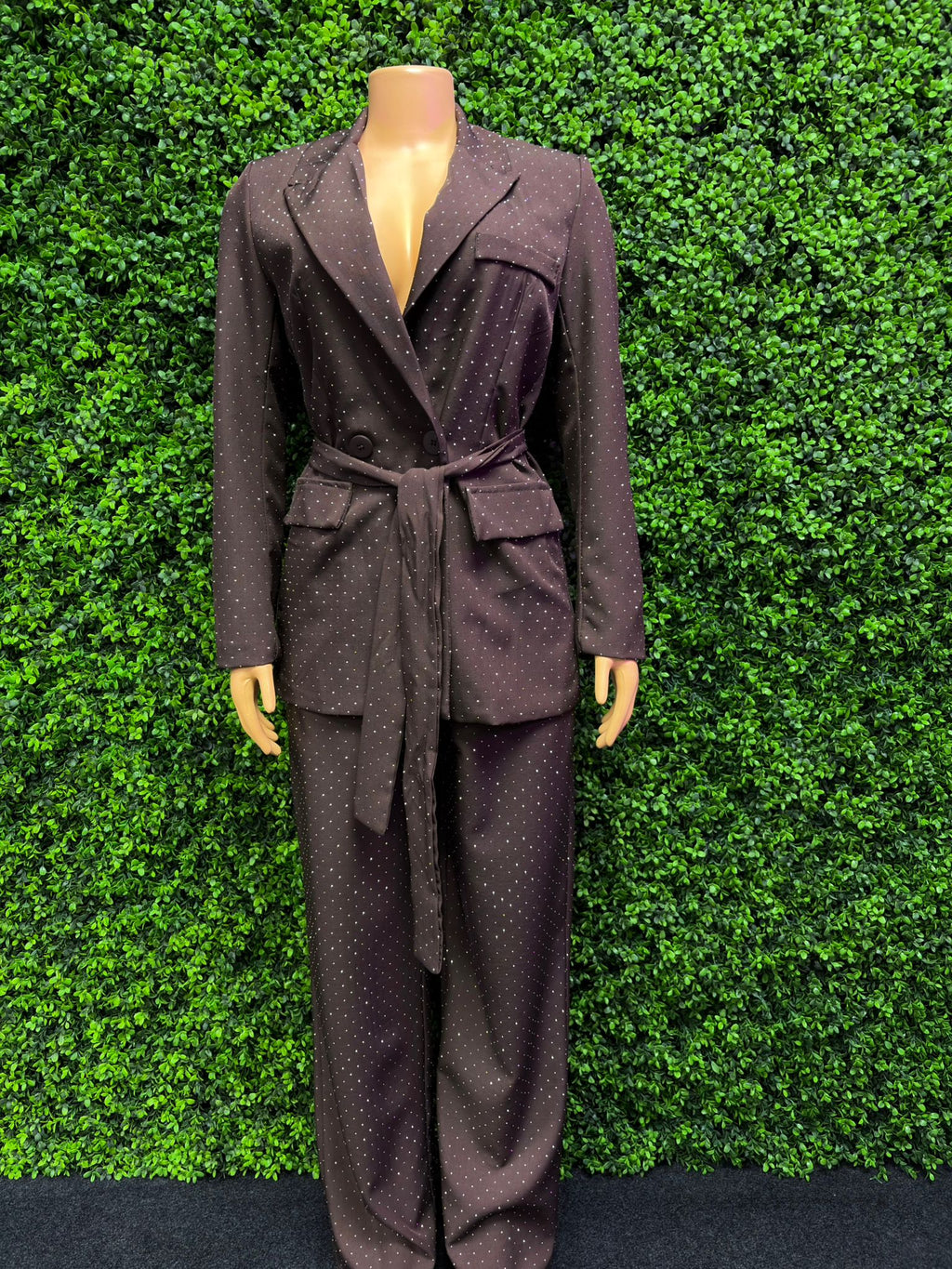 Traje de chaqueta brillo