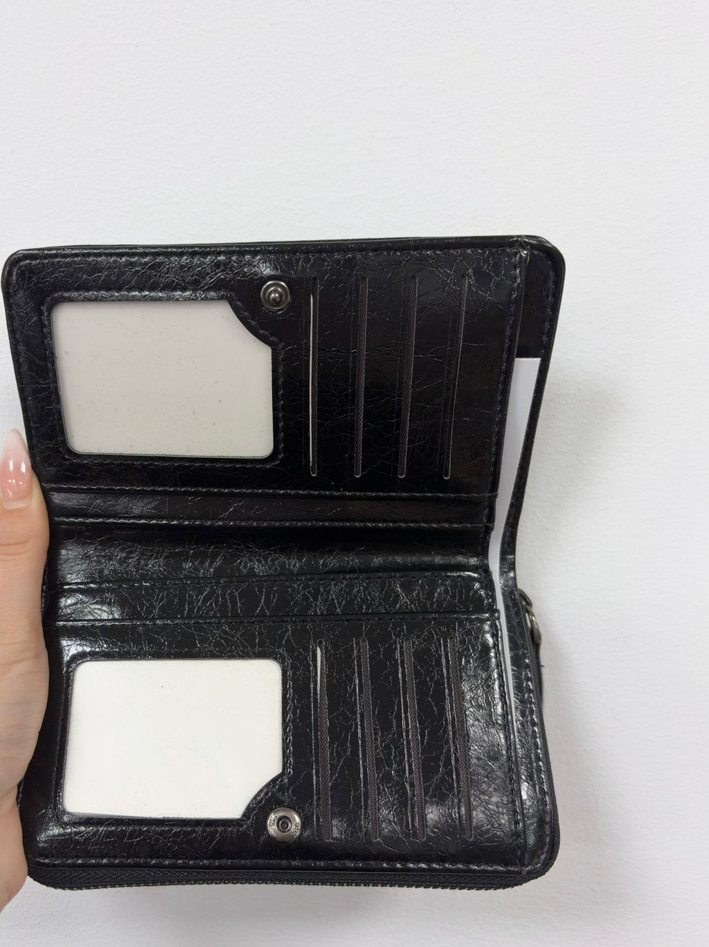 Conjunto cartera charol